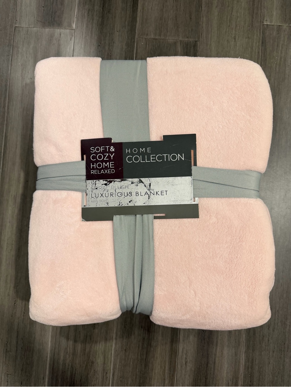 Home Collection Plush Pink Luxurious Blanket King Size
